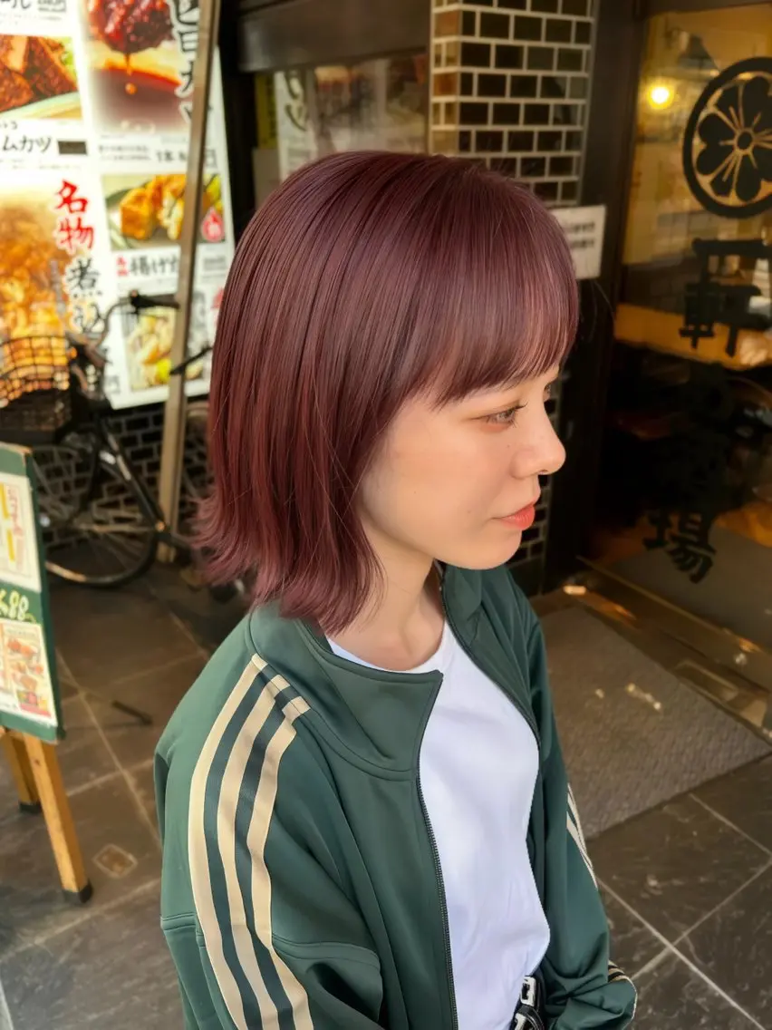 ❣️【暖色人気】カット+ピンク・レッド系カラー+改善ライトTR❣️の写真