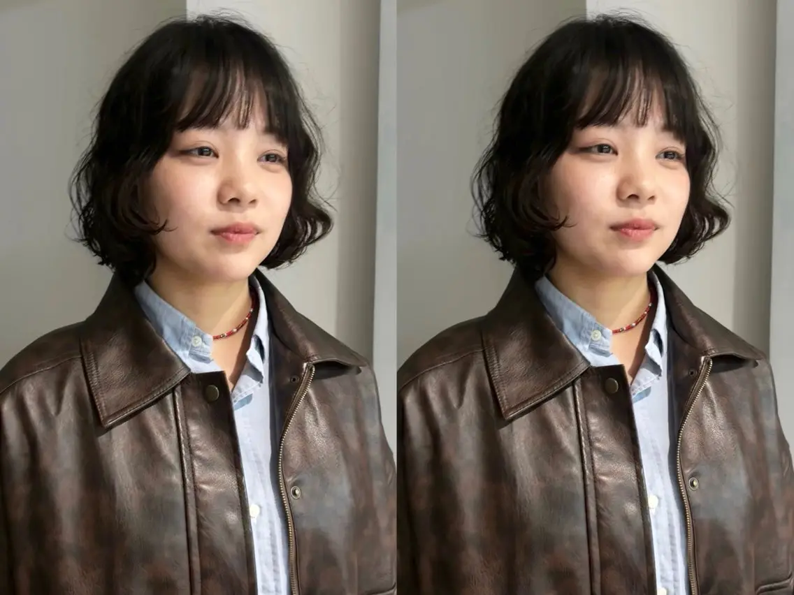 ショート パーマ ボブ Fuka🫧 ボブモデル募集中のヘアスタイル