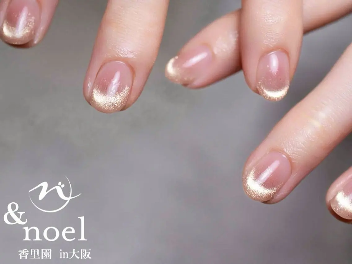 ネイル チークネイル マグネットネイル ワンホンネイル ハンドネイル Nailsalon &Noelのネイルデザイン
