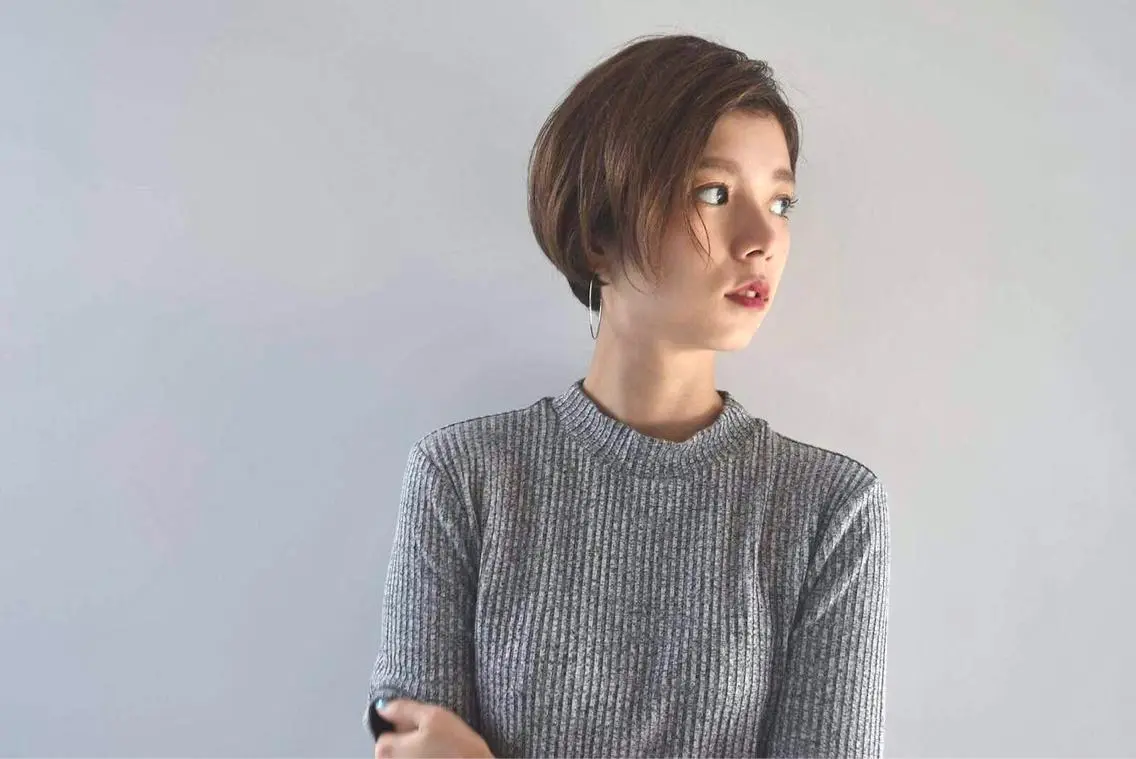 ショート アッシュ 外国人風カラー ハイライト 髪質改善 韓国風ヘア Lino by hoNuaのヘアスタイル
