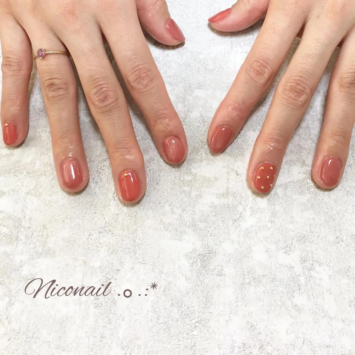 ショート ネイル マグネットネイル Niconail☆ 仙川/Aiのネイルデザイン