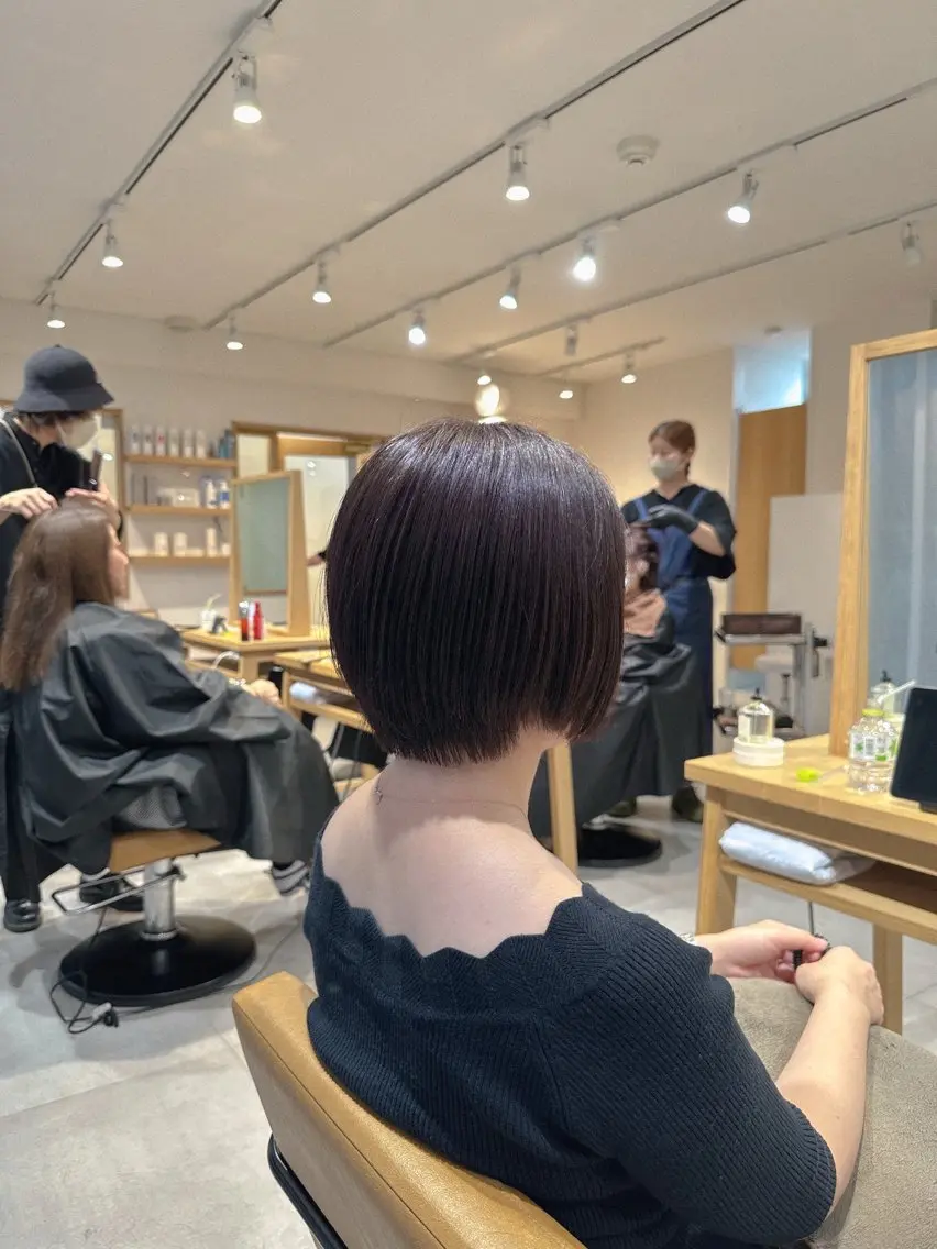 ショート カット ヘアカラー トリートメント 🌱加藤　胡太郎 /艶髪ストレート🌱のヘアスタイル