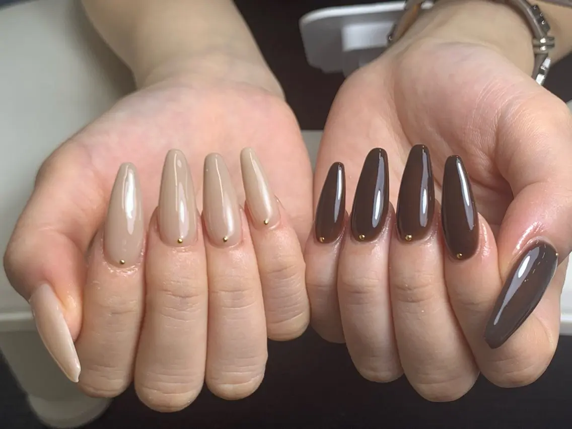 ネイル チークネイル ドット フットネイル フレンチネイル グラデーション MIO NAILのネイルデザイン
