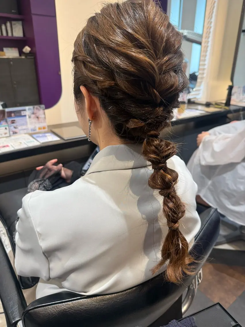 ヘアアレンジ 結婚式・ブライダル ヘアセット 加藤 まりえのヘアスタイル