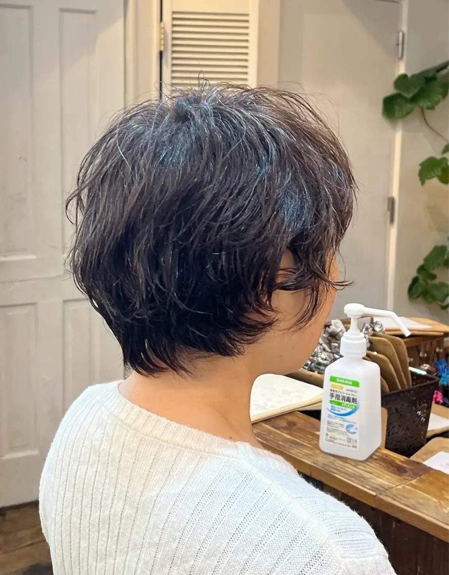 ショート パーマ 似合わせカット カット パーマ 【Belle】 MIYUKO🤎のヘアスタイル