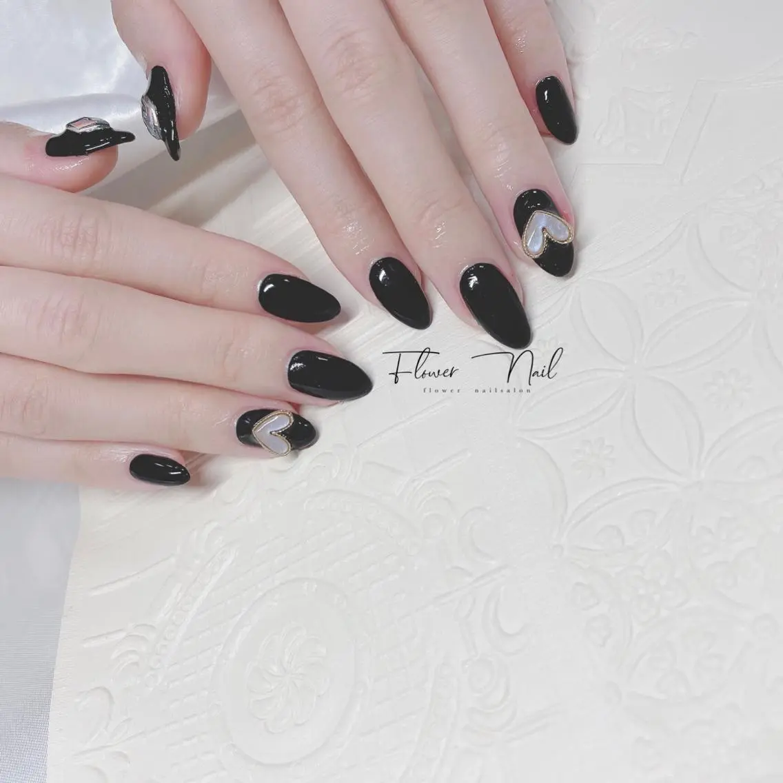 ネイル ストーンネイル Flower nailのネイルデザイン