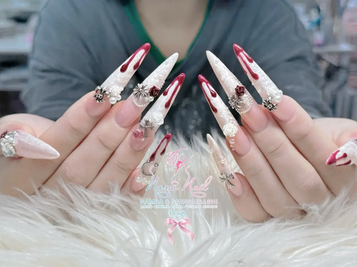 ロング 韓国風ヘア ロング クリスマス Linanail Nambaのマツエク・マツパデザイン
