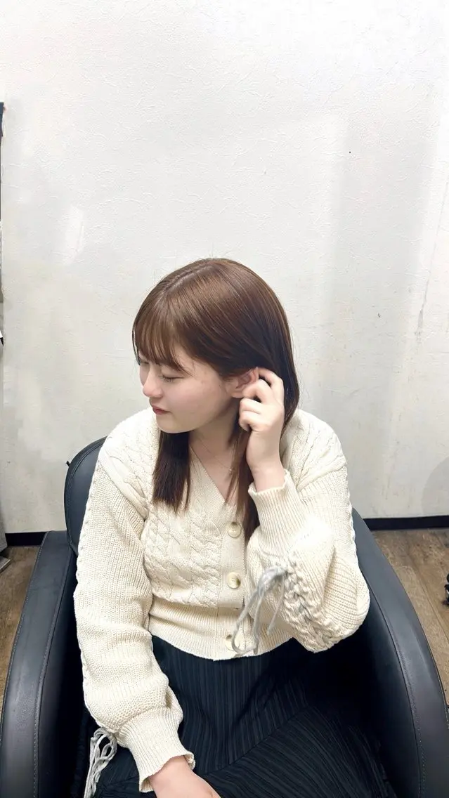 ミディアム カラー 佐原 恵利香のヘアスタイル