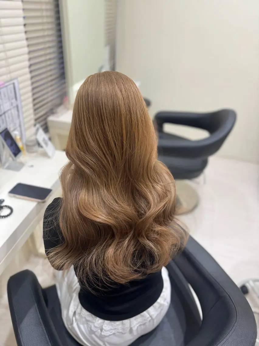 ロング カラー 🤍韓国大人っぽ ベージュMAI🤍のヘアスタイル