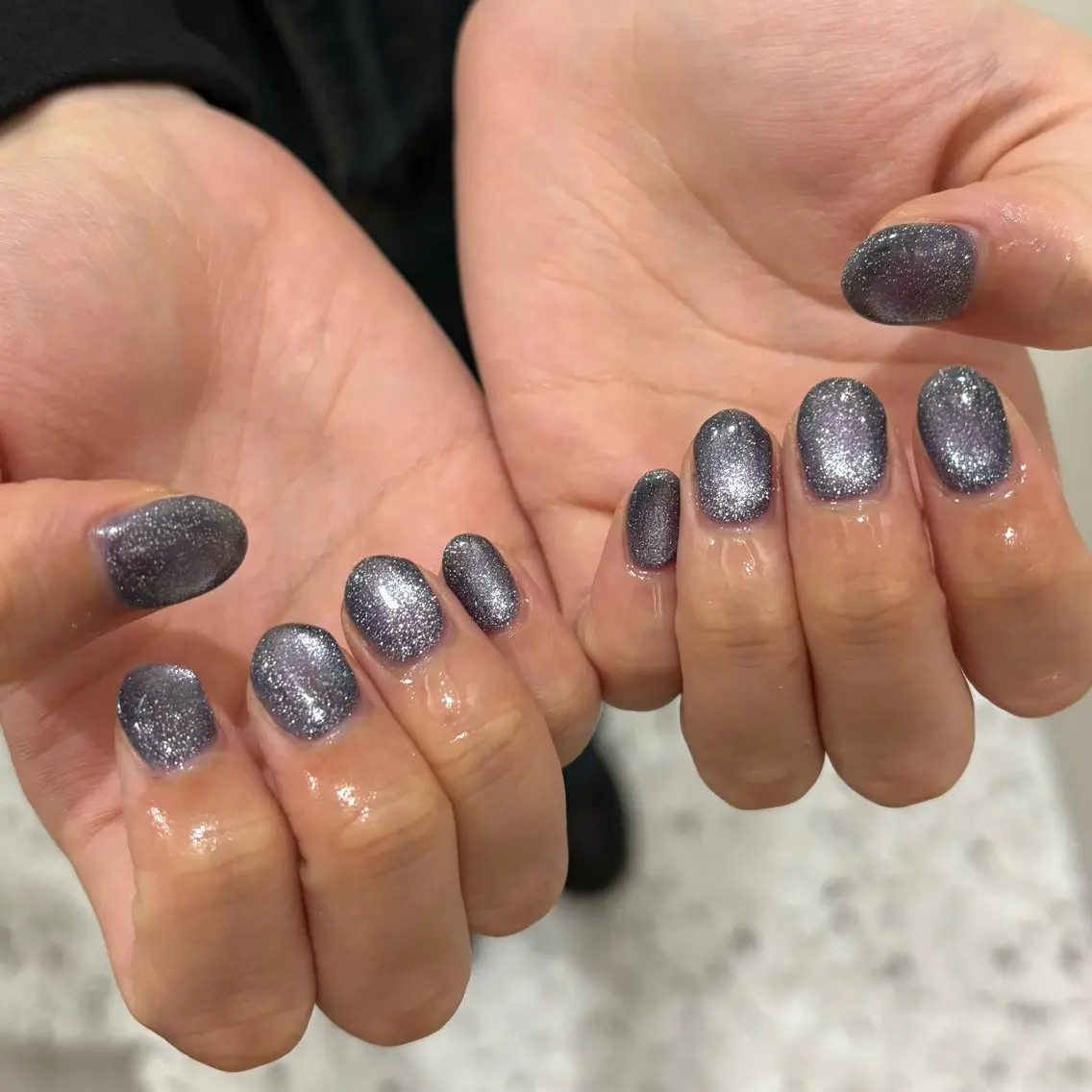 ネイル マグネットネイル メンズネイル ニュアンスネイル ワンカラーネイル シンプルネイル ハンドネイル あいり/ NailLife金山のネイルデザイン