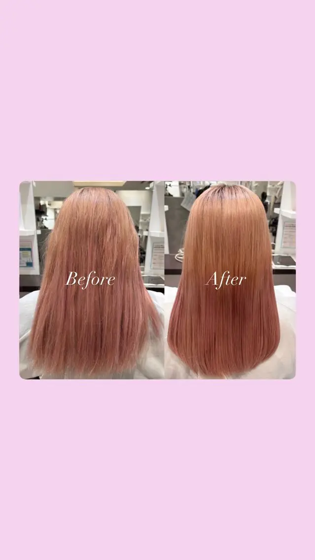 ロング 縮毛矯正 トリートメント はしもとひより/ブリ ーチ矯正/艶カラーのヘアスタイル
