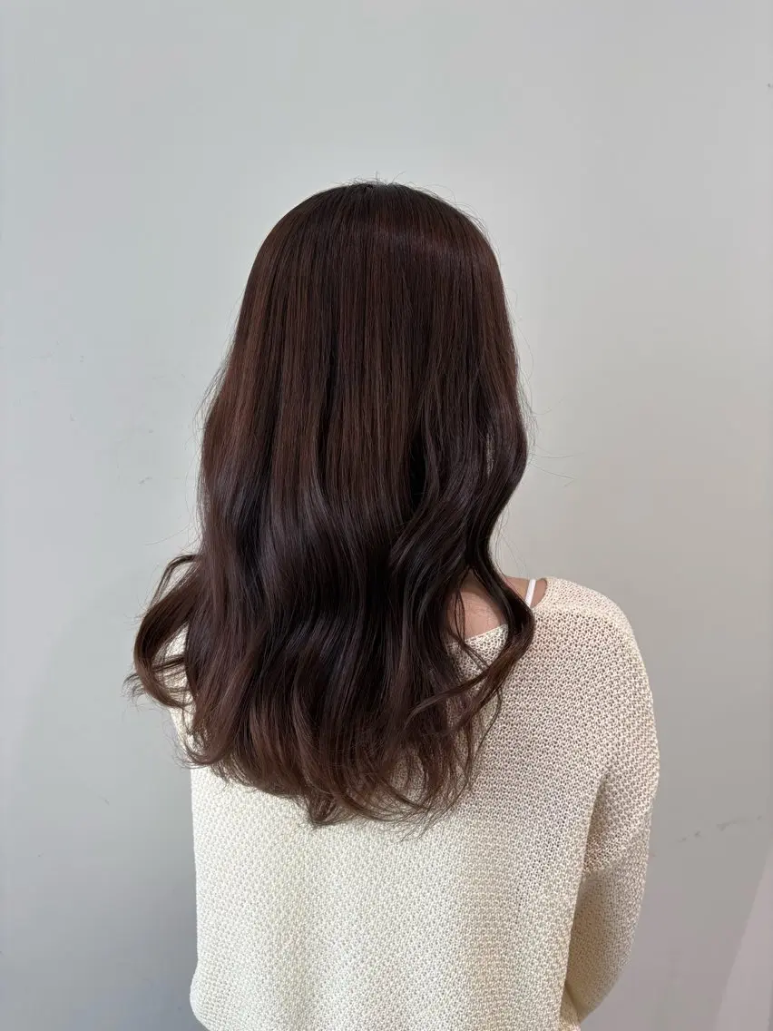 カラー ブラウンカラー ピンクカラー ヘアカラー 谷口 萌瑛のヘアスタイル