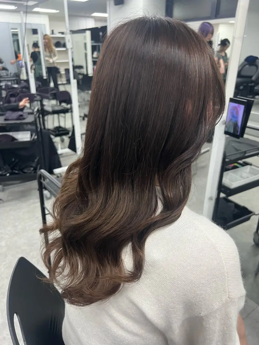 ロング ブリーチありorなし 暖色カラー🎀セナのヘアスタイル