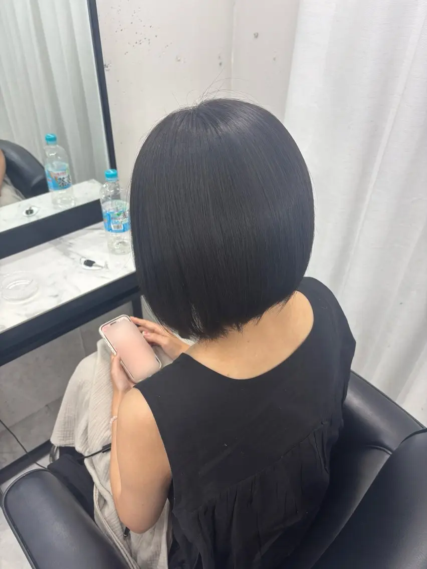 ミディアム カラー ヘアカラー ブリーチ/エクステ モデル募集中🖤のヘアスタイル