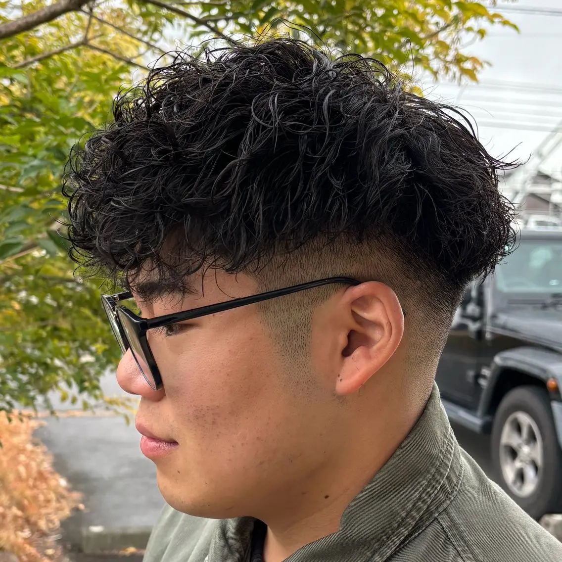 ミディアム ミディアムパーマ 米谷 理玖のヘアスタイル
