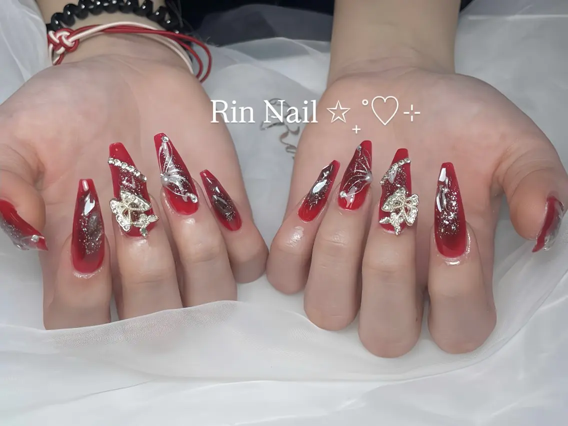 ネイル べっ甲ネイル チークネイル フラッシュネイル フラワーネイル フットネイル ハンドネイル Rin Nail Shinokuboのネイルデザイン