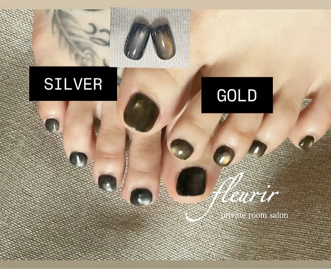 フット限定🐾【BLACKマグ:オフ別途追加】BLACKマグの輝きが GOLD or SILVERどちらか選べます✨️の写真