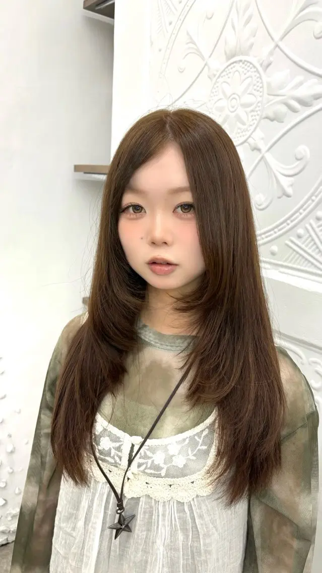 セミロング カラー ヘアカラー トリートメント 艶髪カラー/透明感/ 髪質改善/YUIKOのヘアスタイル