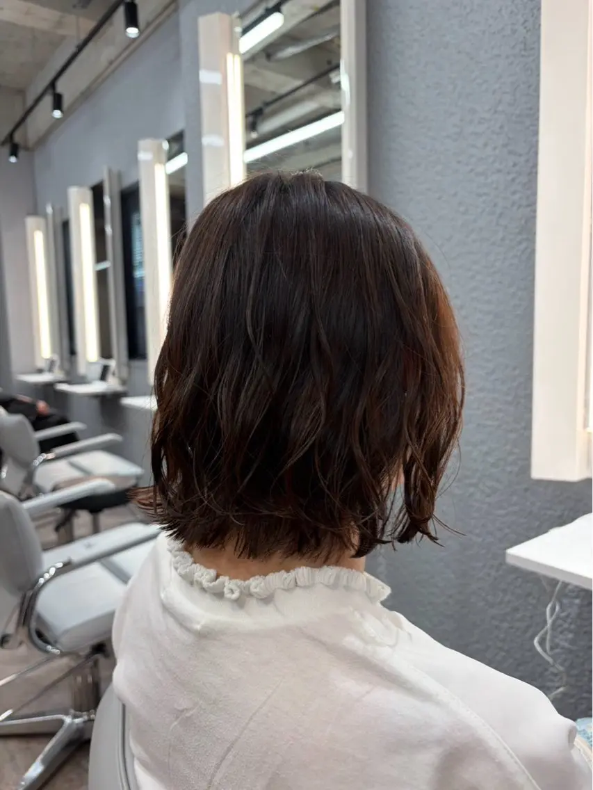 パーマ デジタルパーマ パーマ 🫧ナチュラルパーマ 🫧𝑳𝒖𝒏𝒂のヘアスタイル