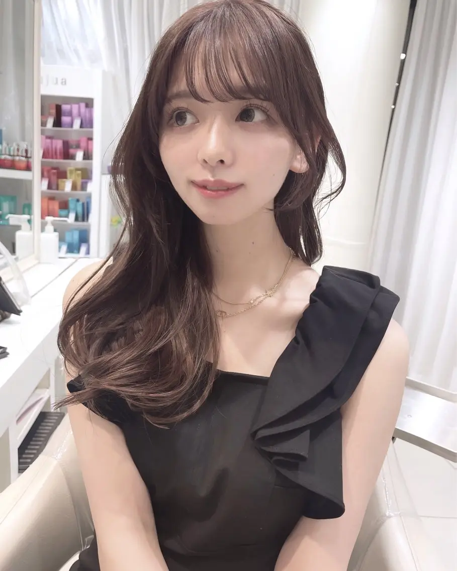 ロング カット ヘアカラー トリートメント ♡大人カワイイ hair♡徳井はやとのヘアスタイル