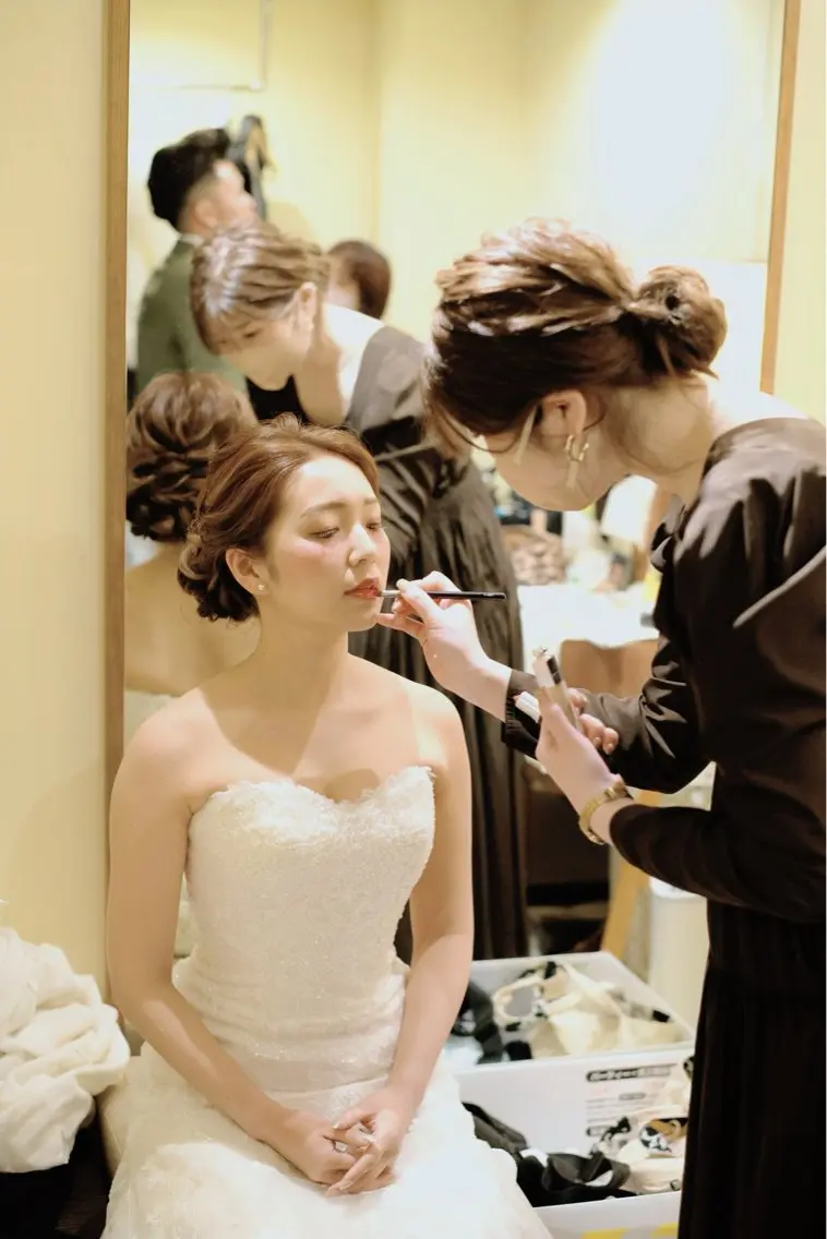 ヘアアレンジ 結婚式・ブライダル 垢抜けヘアメイク職人 💄甲斐恵和のヘアスタイル