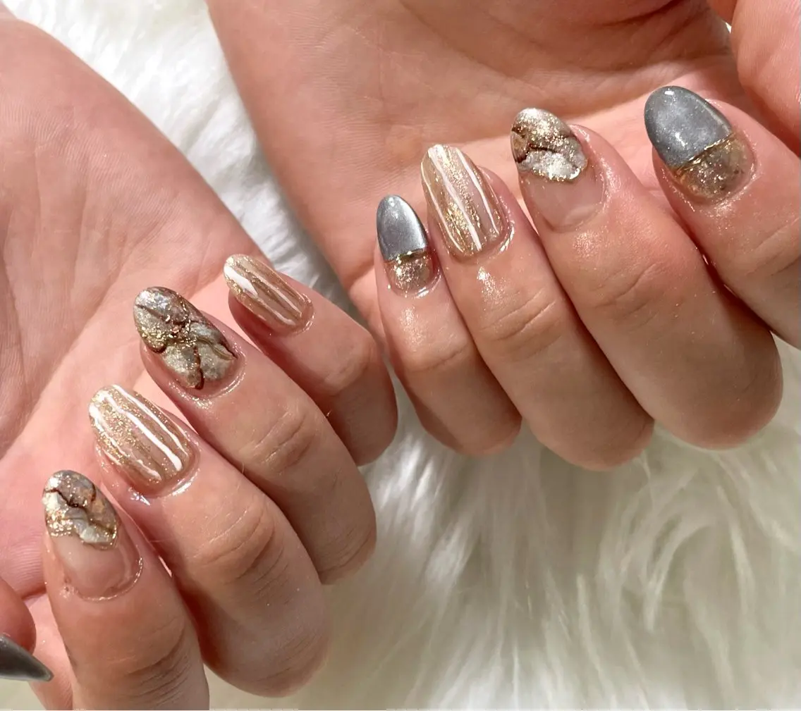 ネイル ハンドネイル nail salon HIRUKANAのネイルデザイン