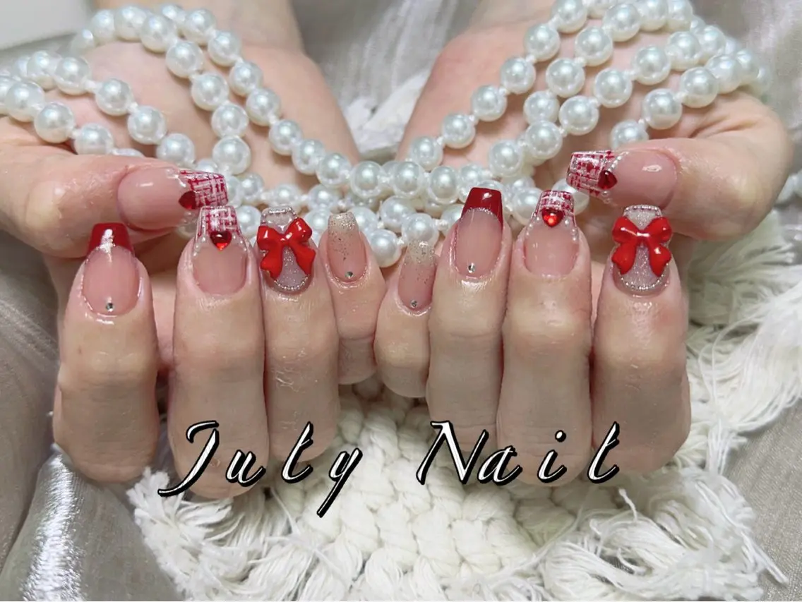 カラー ハンドネイル July Nail 新横浜駅のネイルデザイン