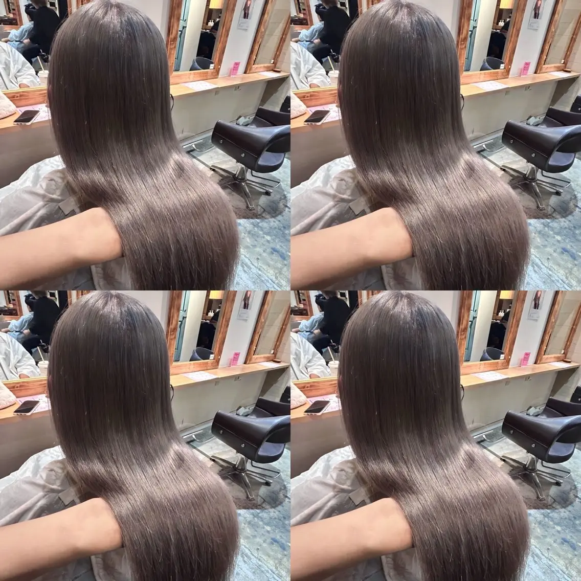 💎透明感カラー➕Aujua2step➕超音波アイロン(韓国ヘア、暖色、寒色、髪質改善)カラーモデルの写真