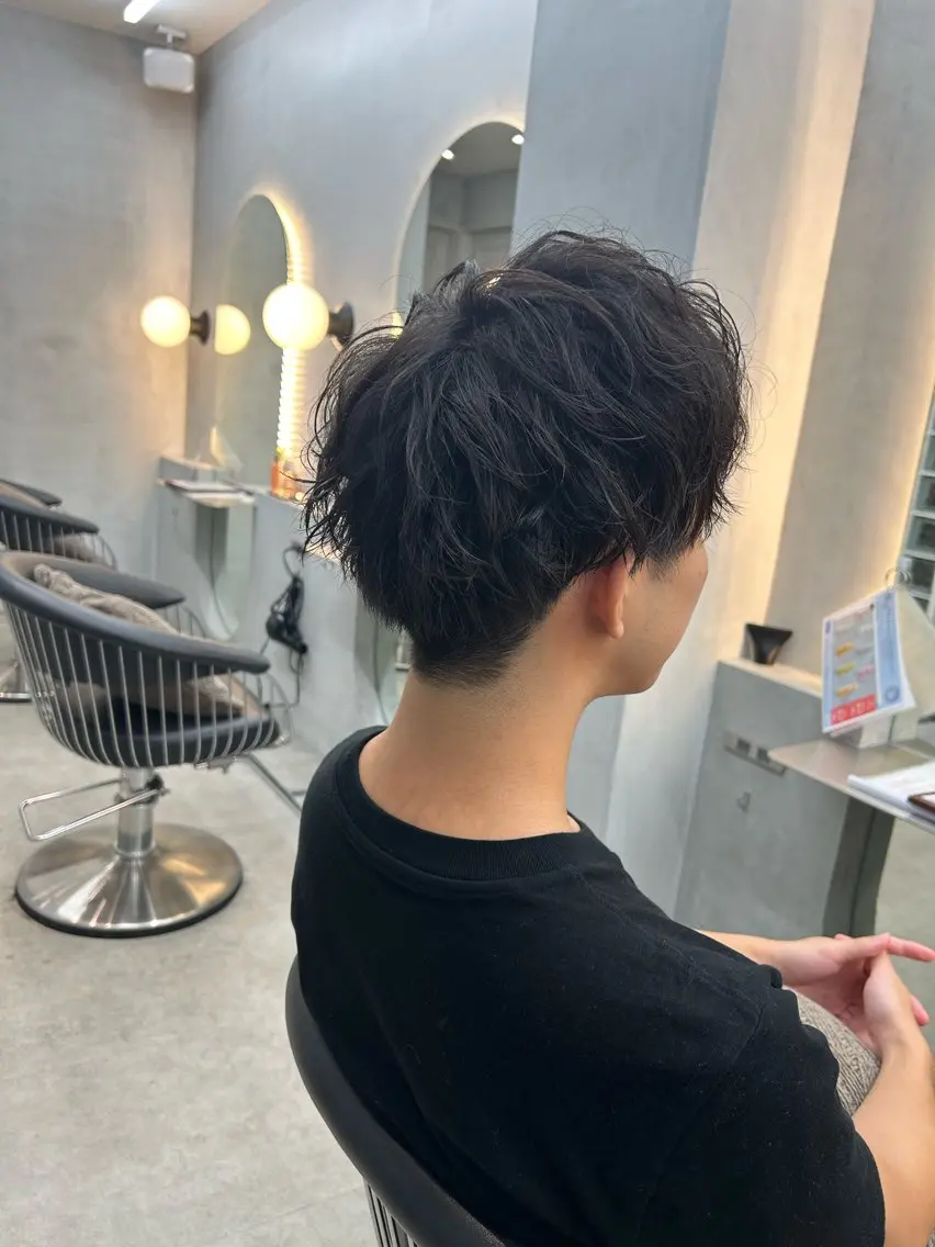 ショート メンズ レイヤー/艶髪 縮毛矯正🌱  赤石のヘアスタイル