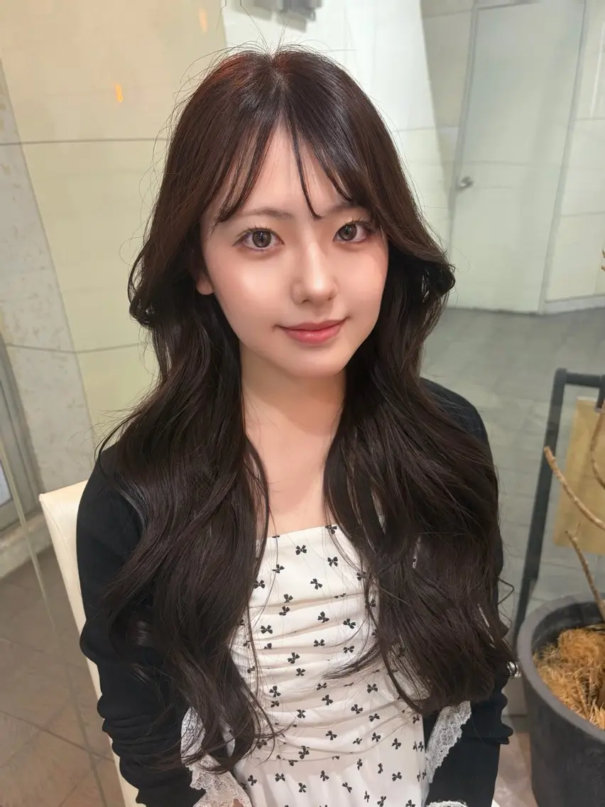 ロング カラー パーマ ヘアアレンジ カット トリートメント misa🫧ナチュラ ル縮毛矯正/髪質改善のヘアスタイル