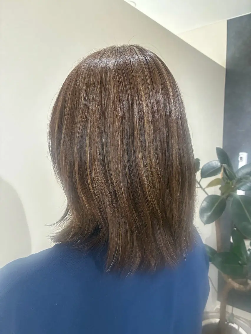 セミロング カット ヘアカラー Re room. erikaのヘアスタイル