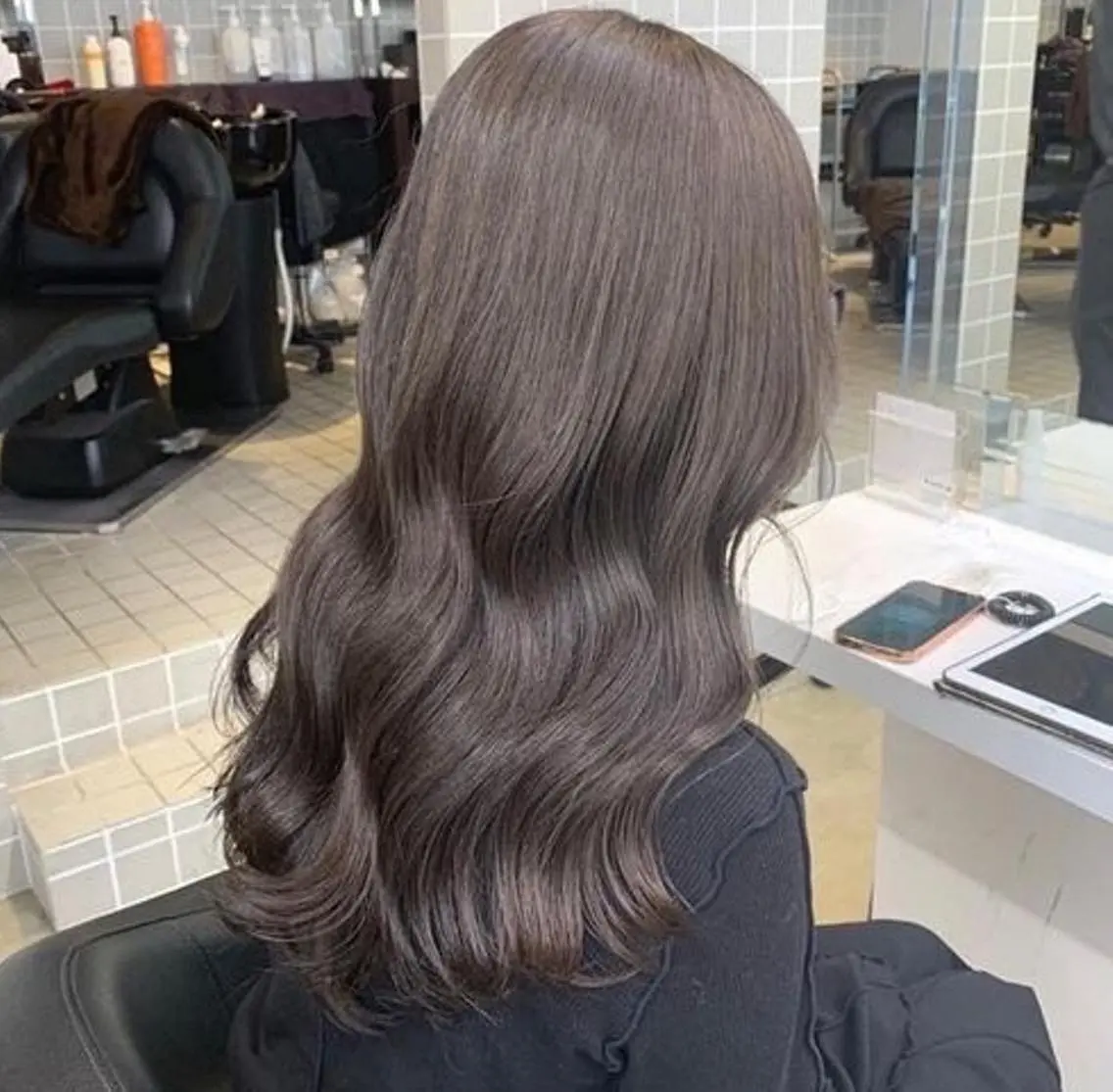 ロング カラー ヘアカラー トリートメント 🎨デザイン🥇 美髪・艶髪　日暮千敬のヘアスタイル