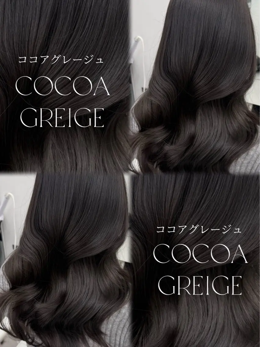 ロング ヘアカラー トリートメント 透明感カラー🩶 ×小顔カット難波のヘアスタイル