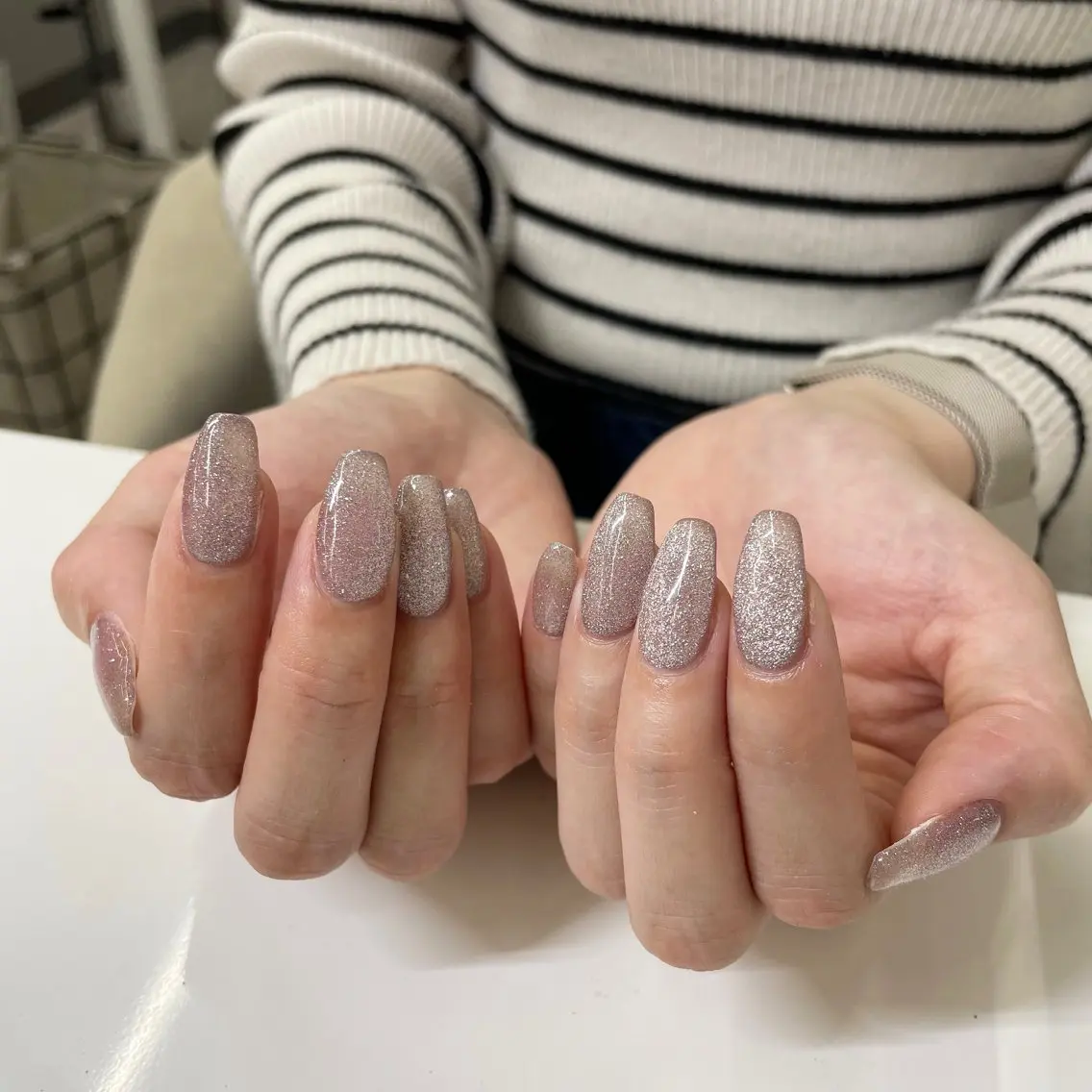 ネイル フラッシュネイル マグネットネイル ハンドネイル Bianca川越西口 KITAZAKI🫧のネイルデザイン