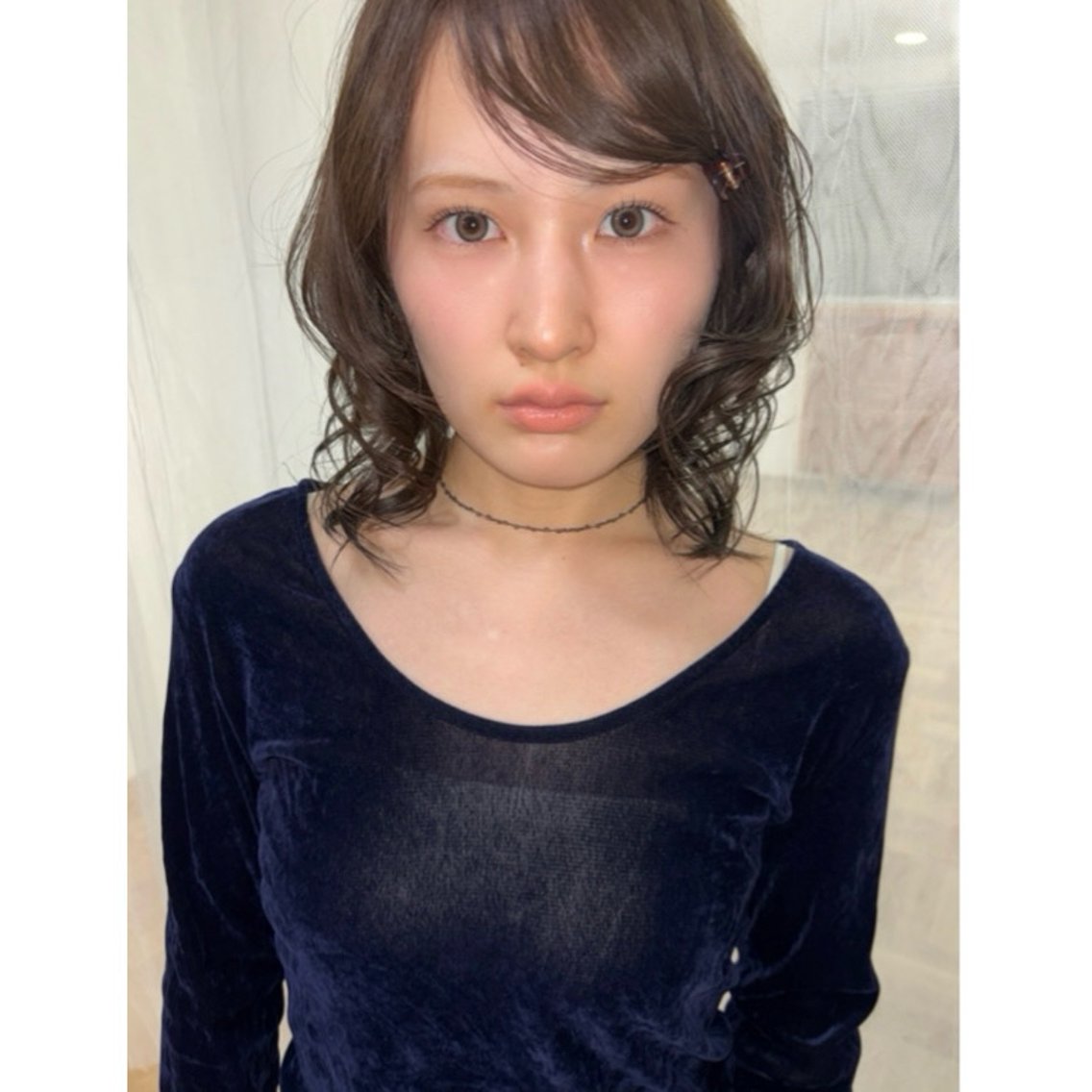 ミディアム カラー アッシュ ヘアカラー illatos サヤナのヘアスタイル