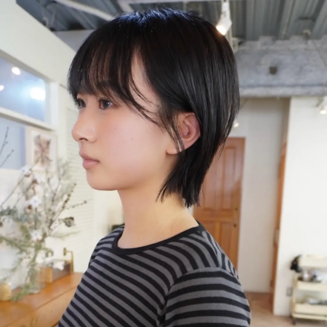 ショート ハッシュカット カット KOKI/ ボブ/ パーマ/透明感カラーのヘアスタイル