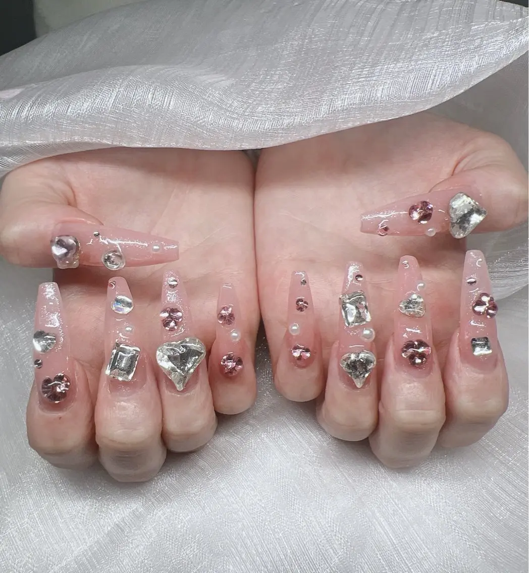 ネイル ハンドネイル Lee Nails チップ長さだし専門店のネイルデザイン