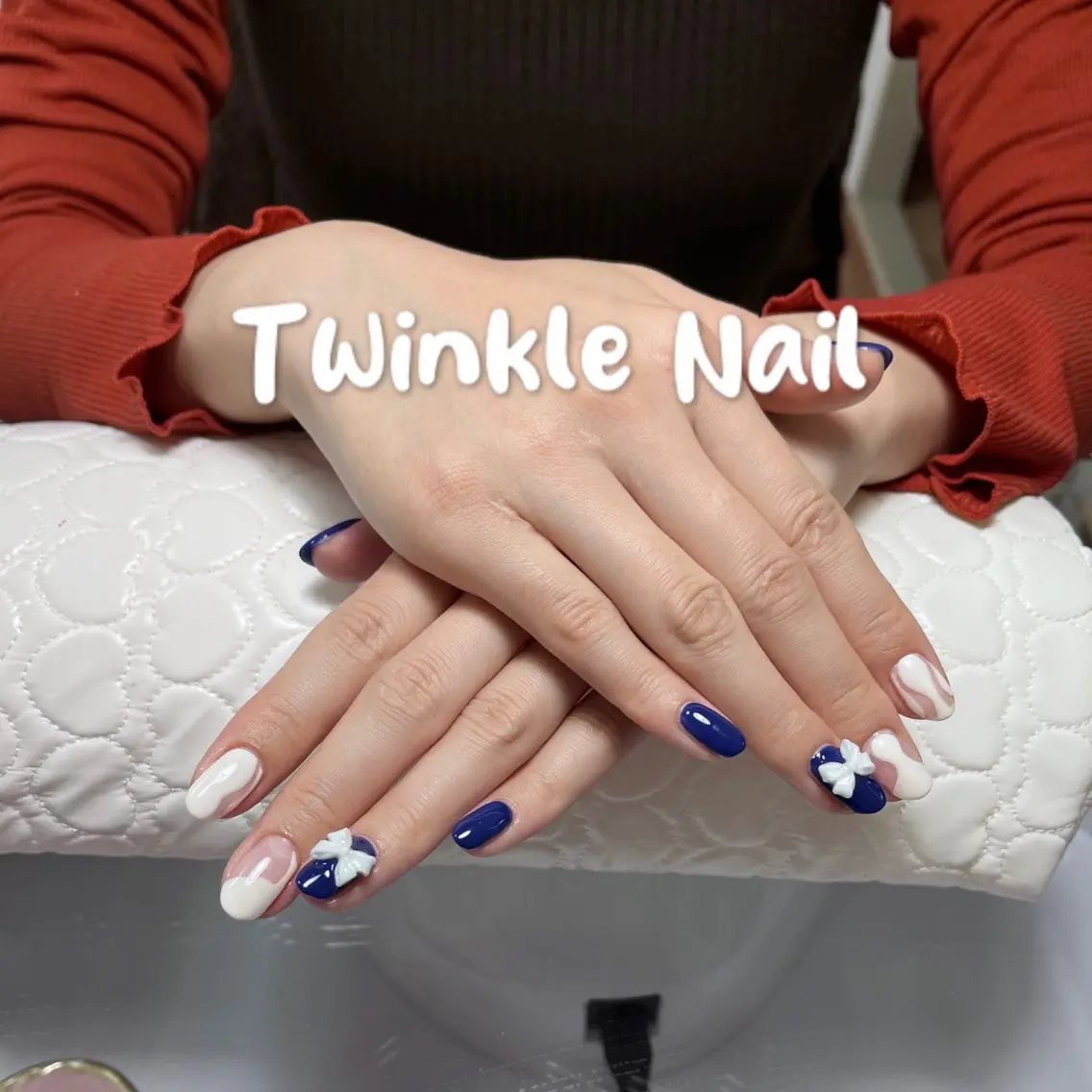 ネイル リボン Twinkle Nail Kuboのネイルデザイン