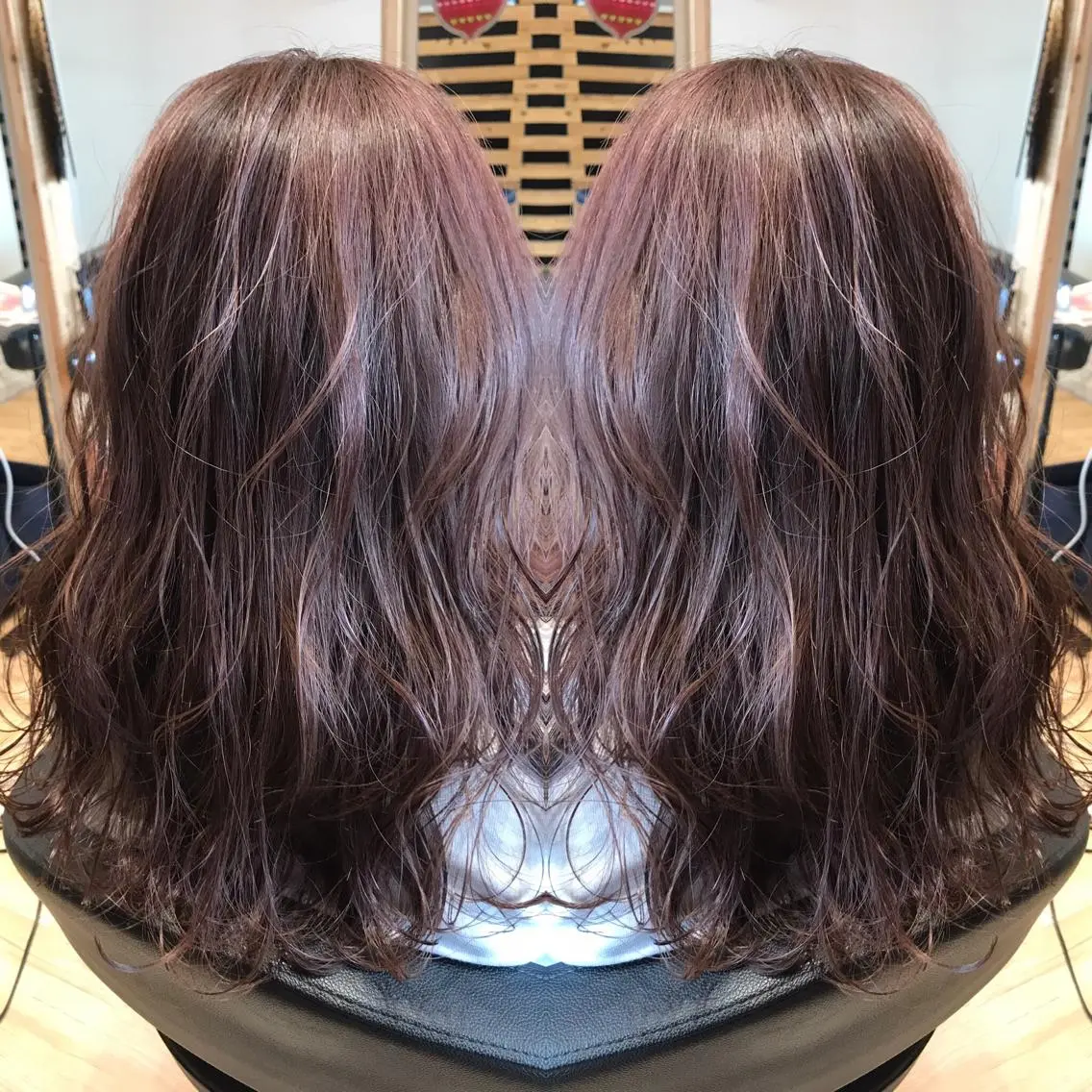 ロング カラー アッシュ 透明感カラー ピンクカラー ピンクアッシュ ヘアカラー 大久保 隆蔵のヘアスタイル