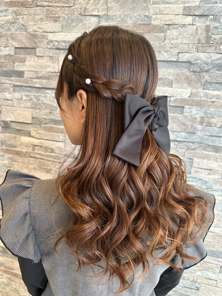 セミロング ヘアセット 🫧アレンジ･髪質 改善maica🫧のヘアスタイル