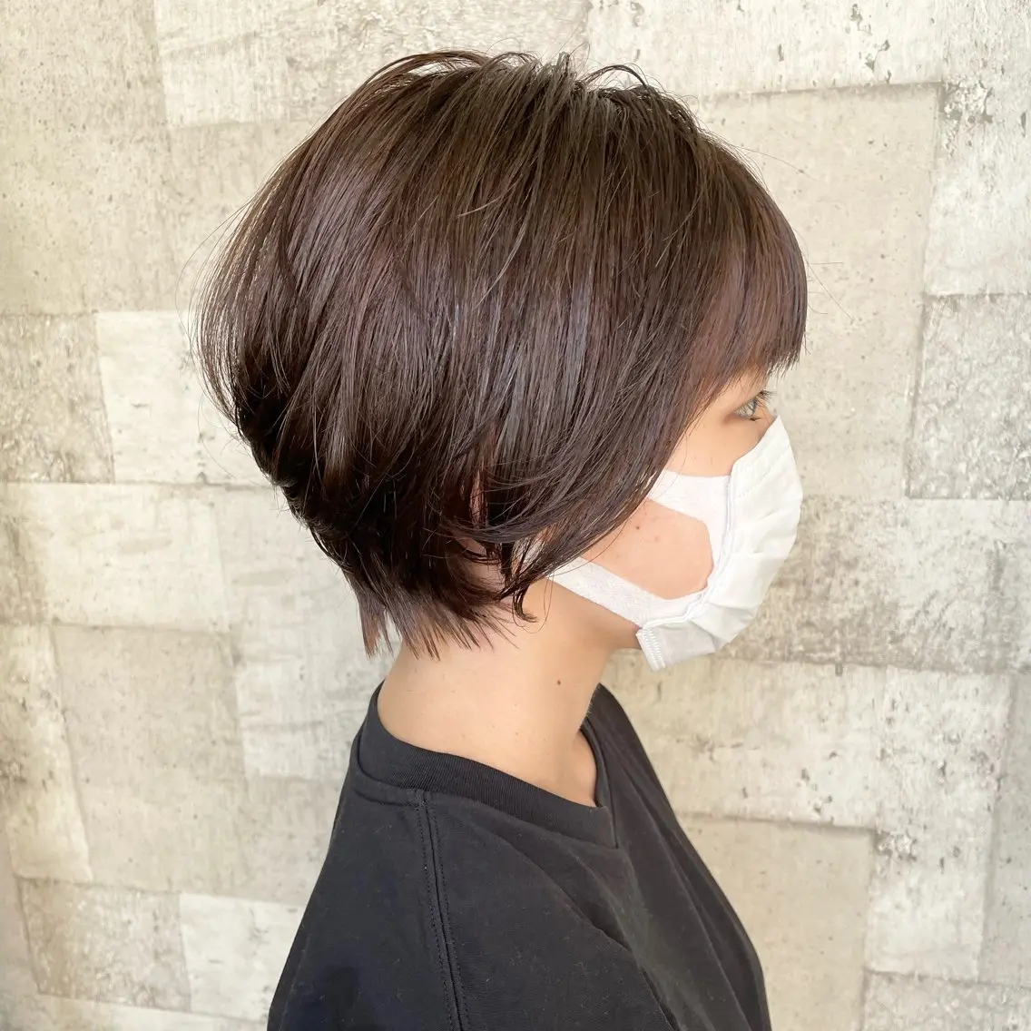 ショート カラー パーマ アッシュ 似合わせカット ショートヘア カット ヘッドスパ 村上 遥香 店長スタイリストのヘアスタイル