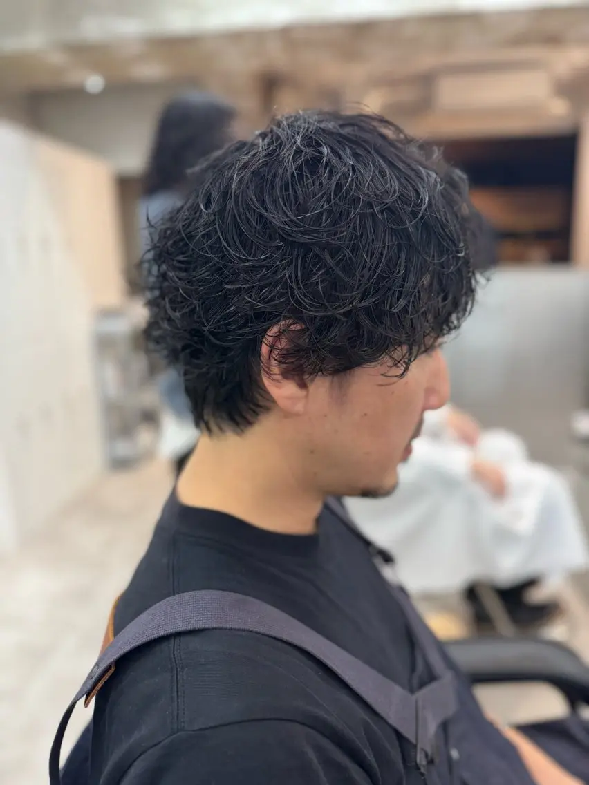 パーマ メンズ フェザーパーマ メンズパーマ スペインカール 波巻きパーマ ニュアンスパーマ カット パーマ 大宮/メンズパーマ 関勇也のヘアスタイル