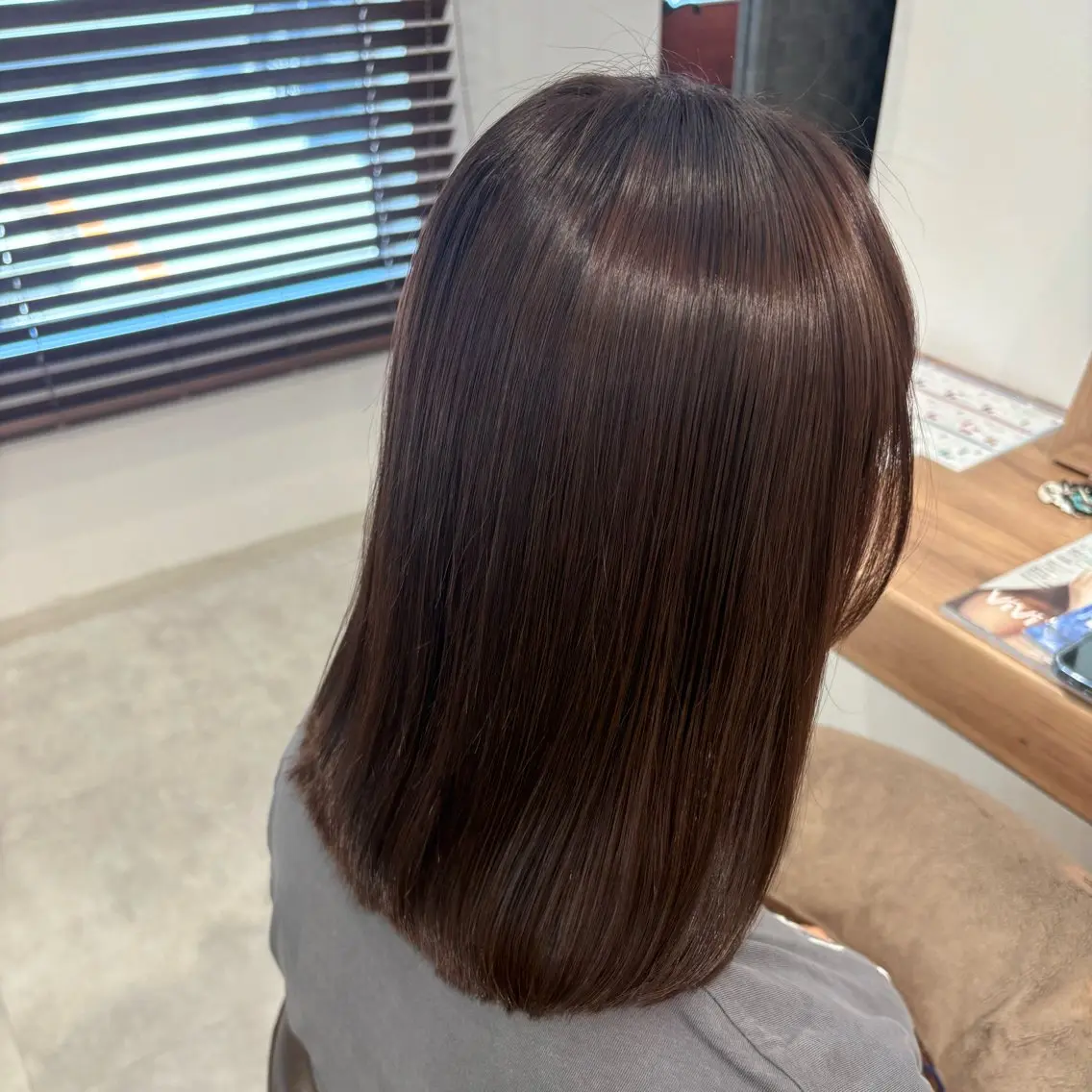 カラー ブラウンカラー 渡邊 玲来のヘアスタイル