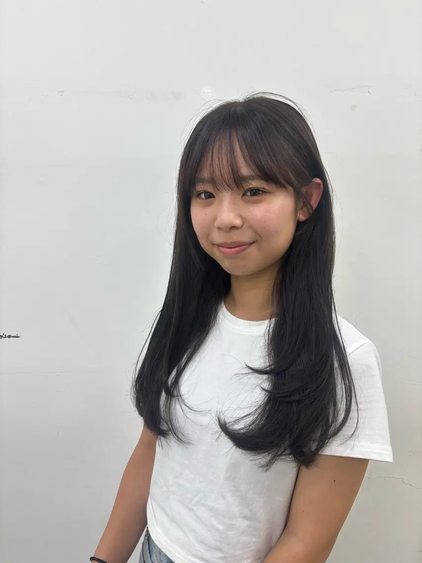 ロング カラー カット ヘアカラー トリートメント 似合わせ美髪ヘア✨ 天王寺．阿倍野🌈のヘアスタイル