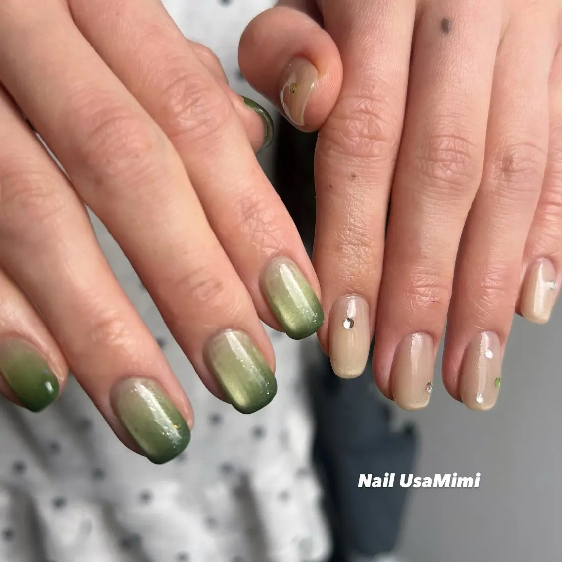 ネイル アートネイル ジェルネイル パラジェル ピンク ハンドネイル 本町ネイルNail UsaMimiのネイルデザイン