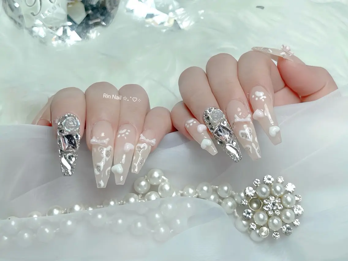 ネイル アニマル柄 べっ甲ネイル ブルー ボルドー ブラウン ハンドネイル ハンドケア Rin Nail 新大久保店のネイルデザイン