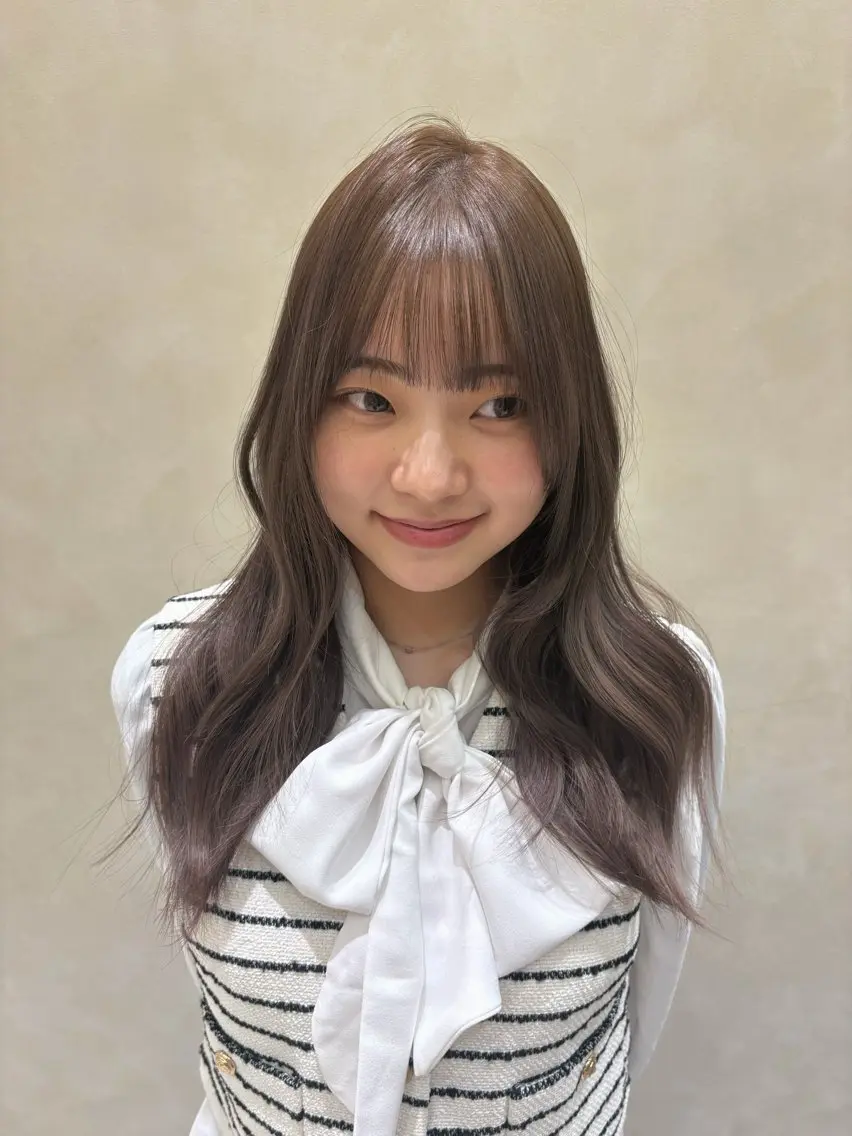 ロング カラー ブラウンカラー ヘアカラー トリートメント SAAYA/板橋/ モデル募集中🎀のヘアスタイル