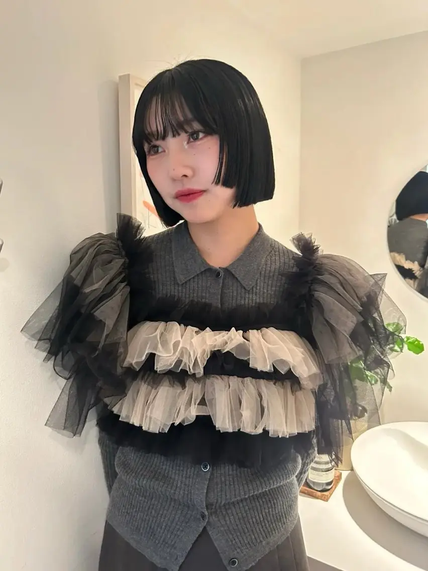 ショート かがやしづ ⭐️ベージュのヘアスタイル