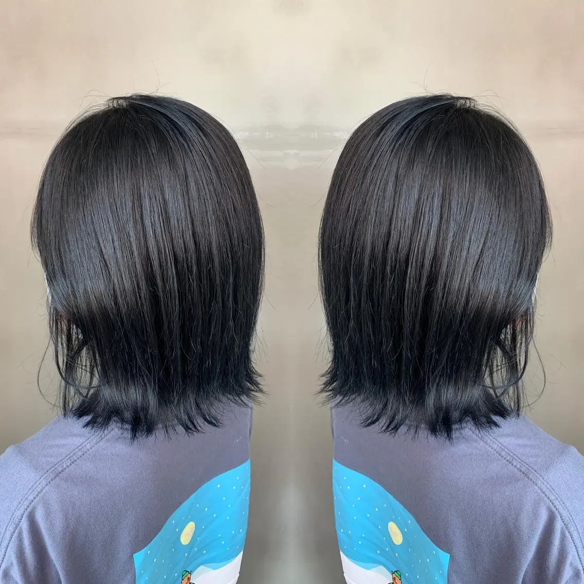 ショート カラー アッシュ バレイヤージュ ベージュカラー ブロンド ブルーカラー カット ヘアカラー トリートメント レイヤーカット/ 艶カラー/RYOMAのヘアスタイル
