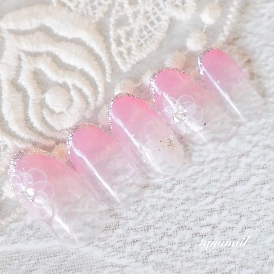 ネイル アートネイル ジェルネイル ニュアンスネイル ワンカラーネイル パラジェル ネイルサロン 【たゆnail】のネイルデザイン